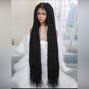 Full lace front extra long twist wig